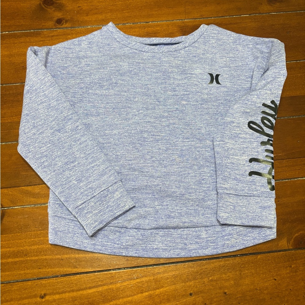 Hurley Kids Heathered Light Blue Crewneck Sweatshirt